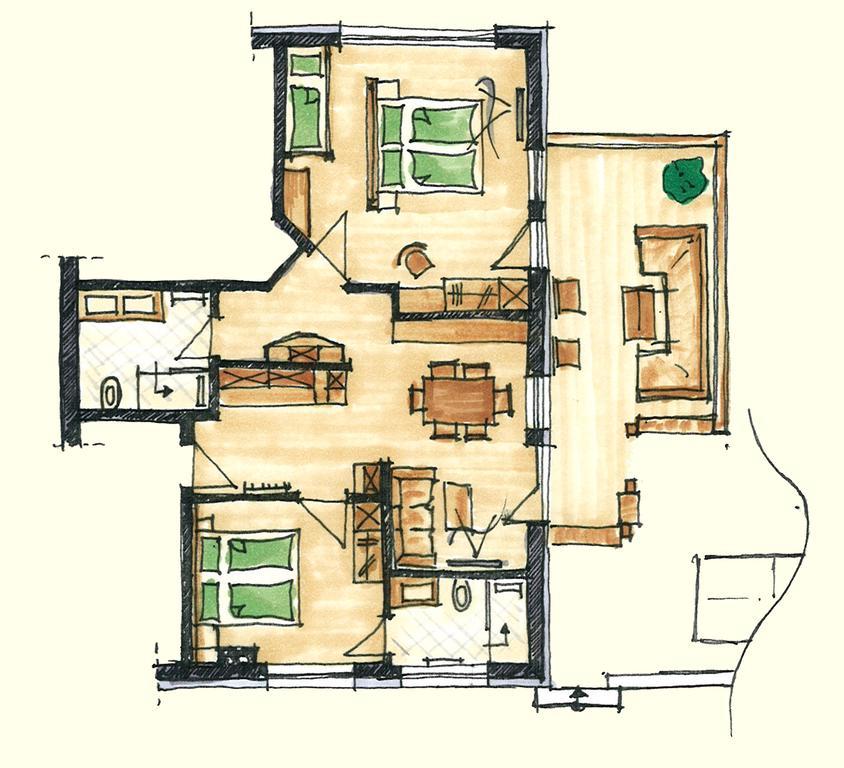 Apartamento Alte Mühle Nauders Habitación foto