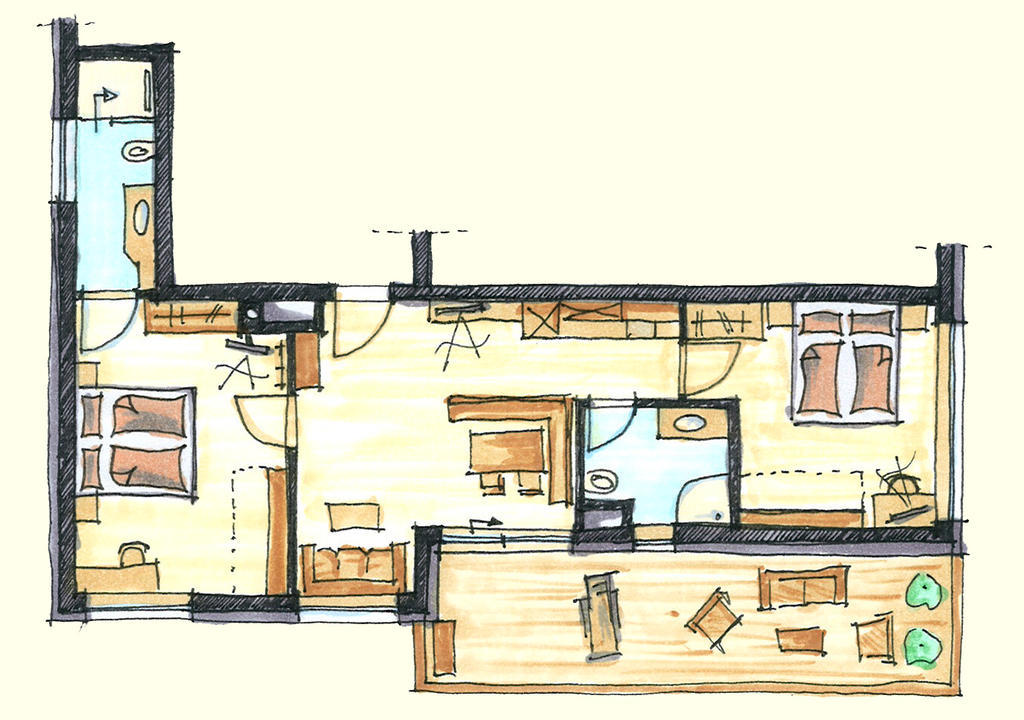 Apartamento Alte Mühle Nauders Habitación foto