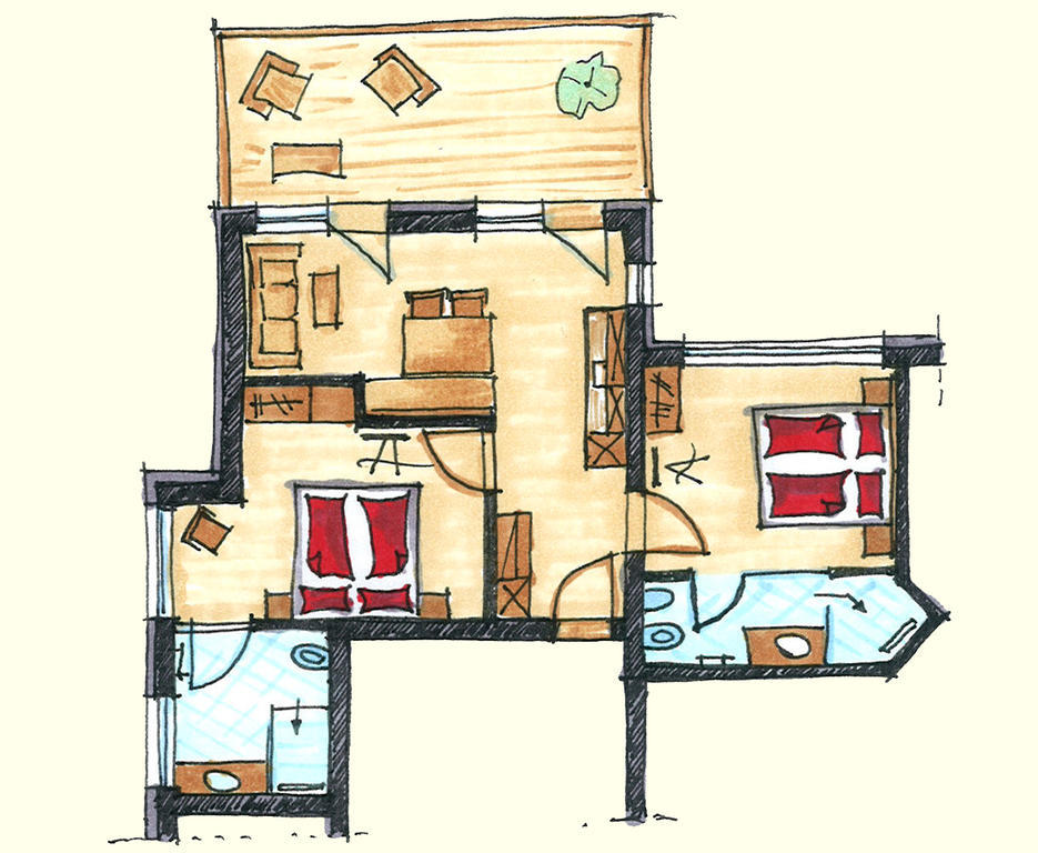 Apartamento Alte Mühle Nauders Habitación foto